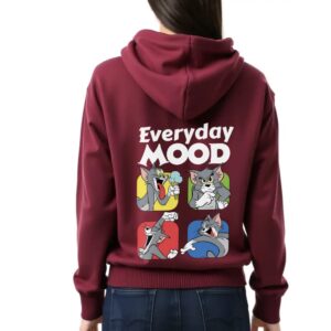 Everyday Mood  - Super Premium Fabric Women's Cotton Hoodie - Printed, Double Bio-wash T-shirt.