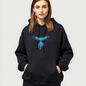 Catch Bird - Super Premium Fabric Women's Cotton Hoodie - Printed, Double Bio-wash T-shirt.