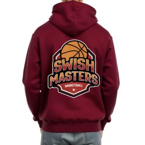 Swish Masters - Super Premium Fabric Men's Cotton Hoodie - Printed, Double Bio-wash T-shirt.
