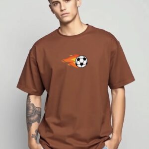 Basket Ball - Super Premium 240 GSM French Terry Fabric Men's Cotton Oversize T-Shirt - Printed, Double Bio-wash T-shirt.
