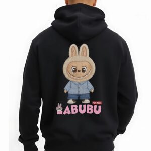 Lababu Back Text - Super Premium Fabric Men's Cotton Hoodie - Printed, Double Bio-wash T-shirt.