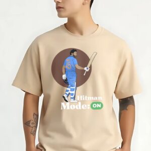 Hitman Mode On  - Super Premium 240 GSM French Terry Fabric Men's Cotton Oversize T-Shirt - Printed, Double Bio-wash T-shirt.