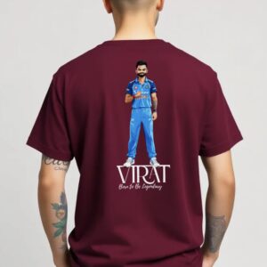 Born To Be Legendary - Super Premium 240 GSM French Terry Fabric Men's Cotton Oversize T-Shirt - Printed, Double Bio-wash T-shirt.