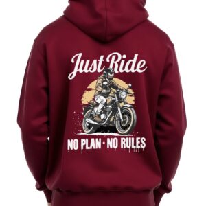No Plan No Rules - Super Premium Fabric Men's Cotton Hoodie - Printed, Double Bio-wash T-shirt.